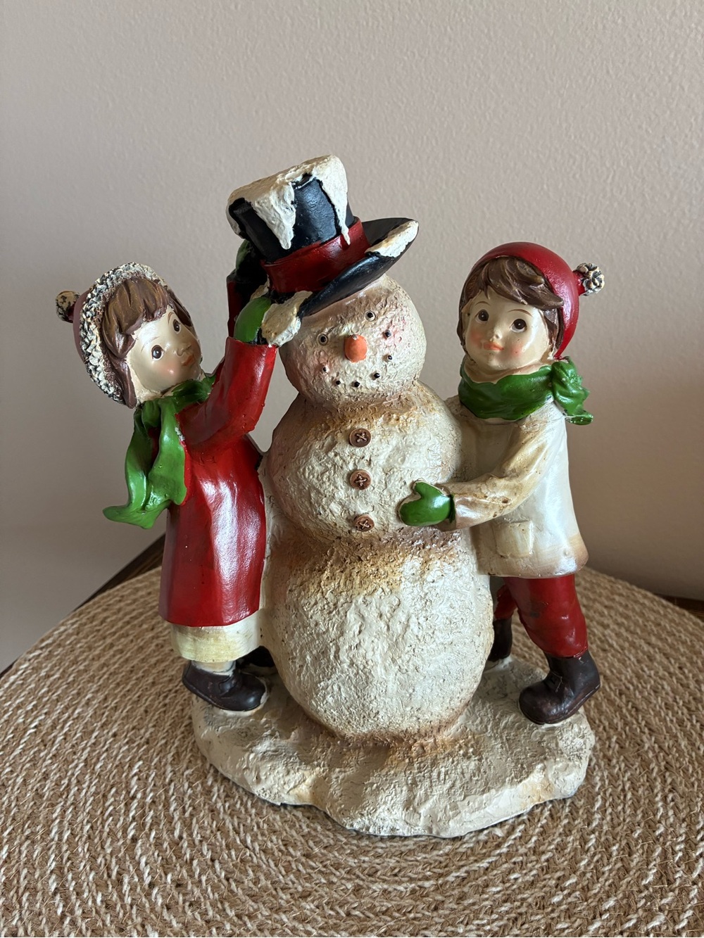 Hobby Lobby Children with Snowman Holiday Figurine